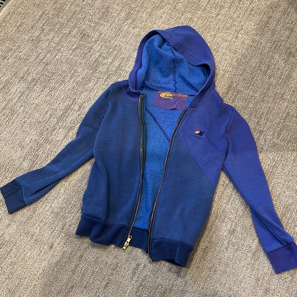 Aviator Nation kids glider zip hoodie, size 10